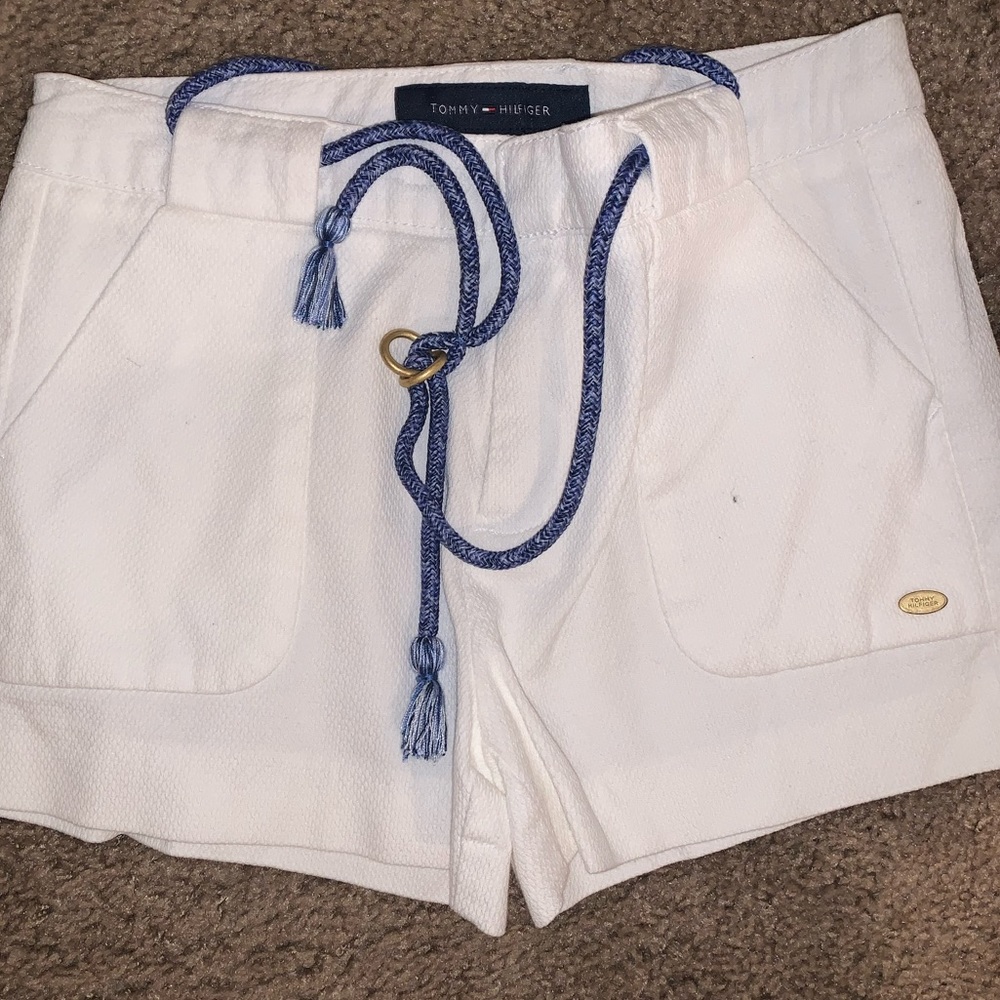 Boys Tommy Hilfiger white shorts